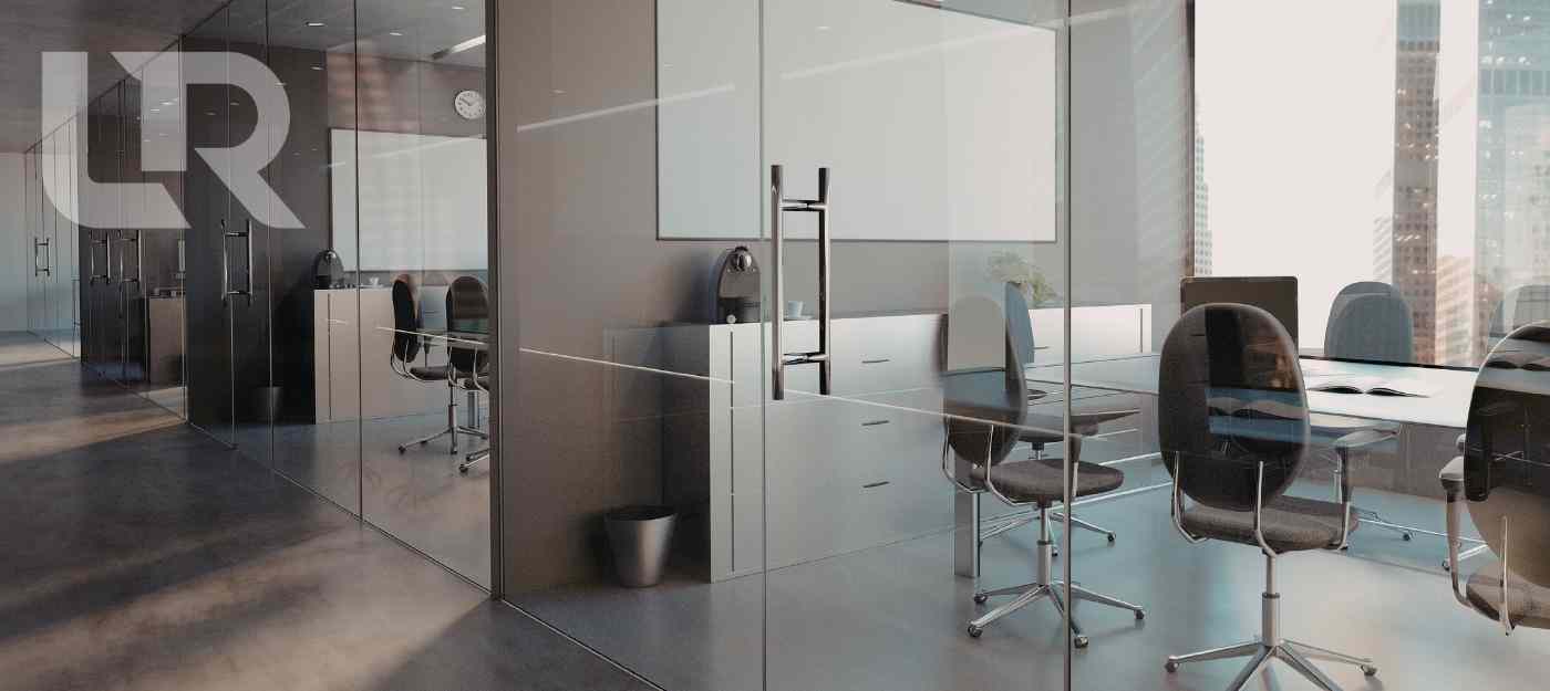 Oficinas modernas tabiques de cristal